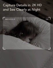 nooie 2k baby monitor pan tilt design captures entire room for peace of mind