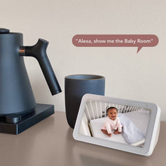 Nooie baby monitor 2K night vision delivers clear footage in low light.