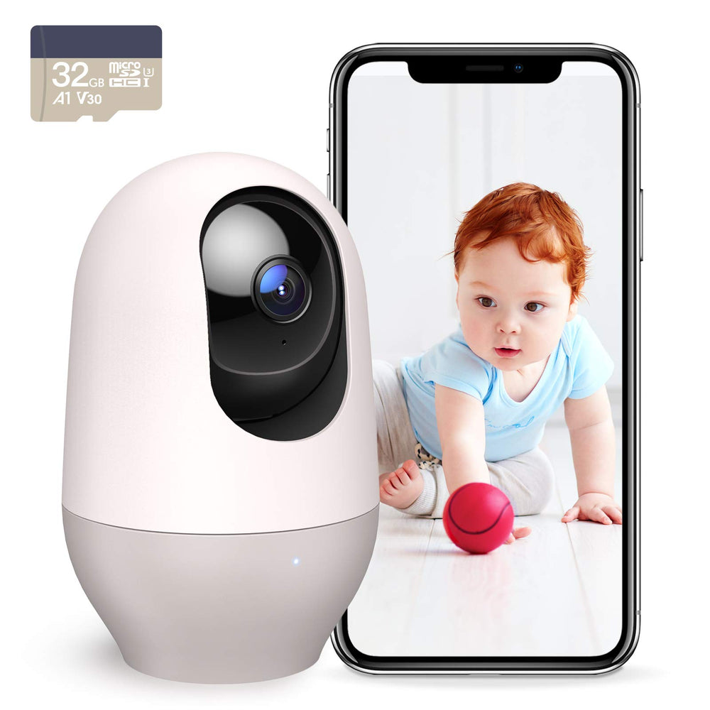 Nooie Baby Monitor 360 camera view provides full-room coverage for vigilant monitoring.