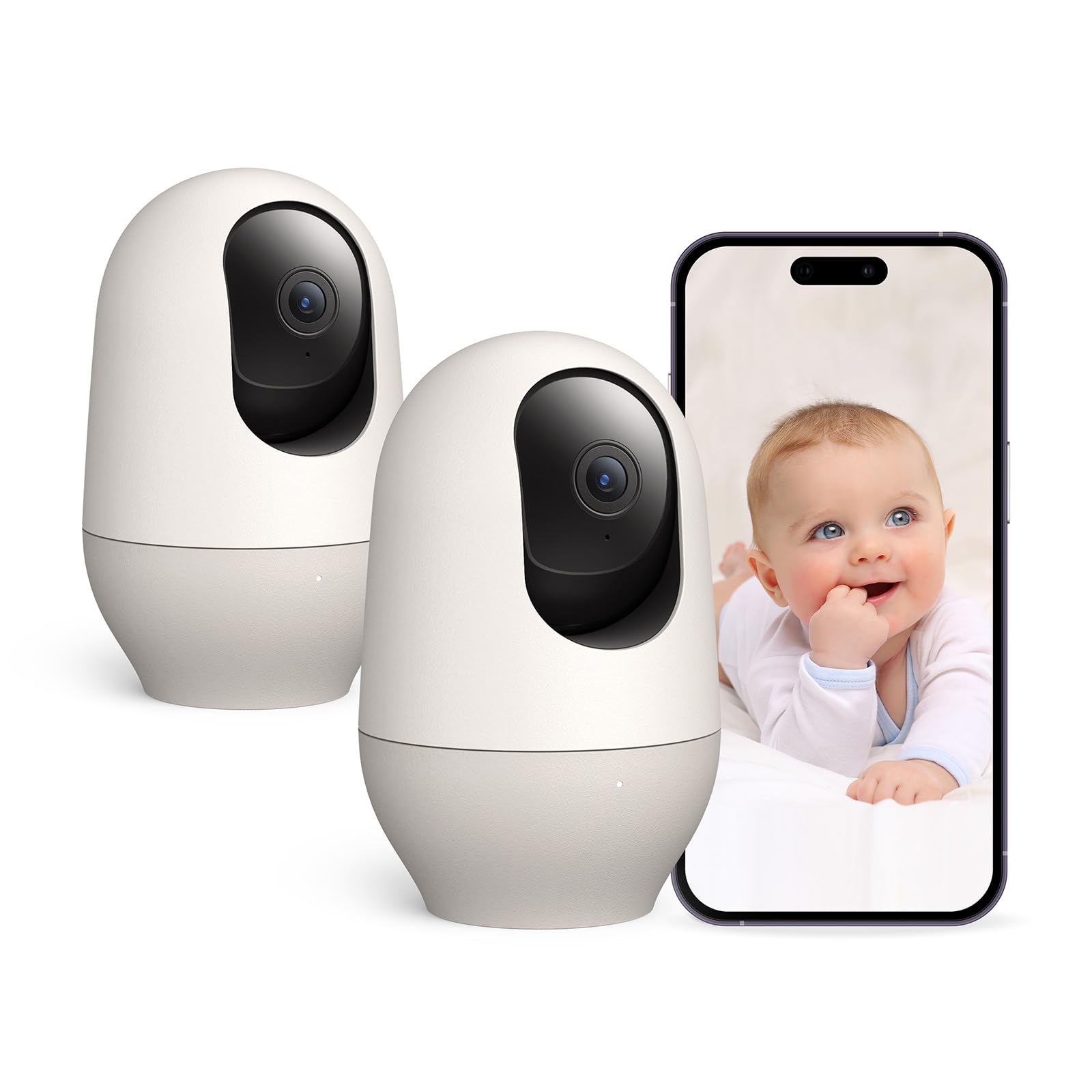Nooie baby monitor 360-degree coverage captures all angles for safer, continuous monitoring
