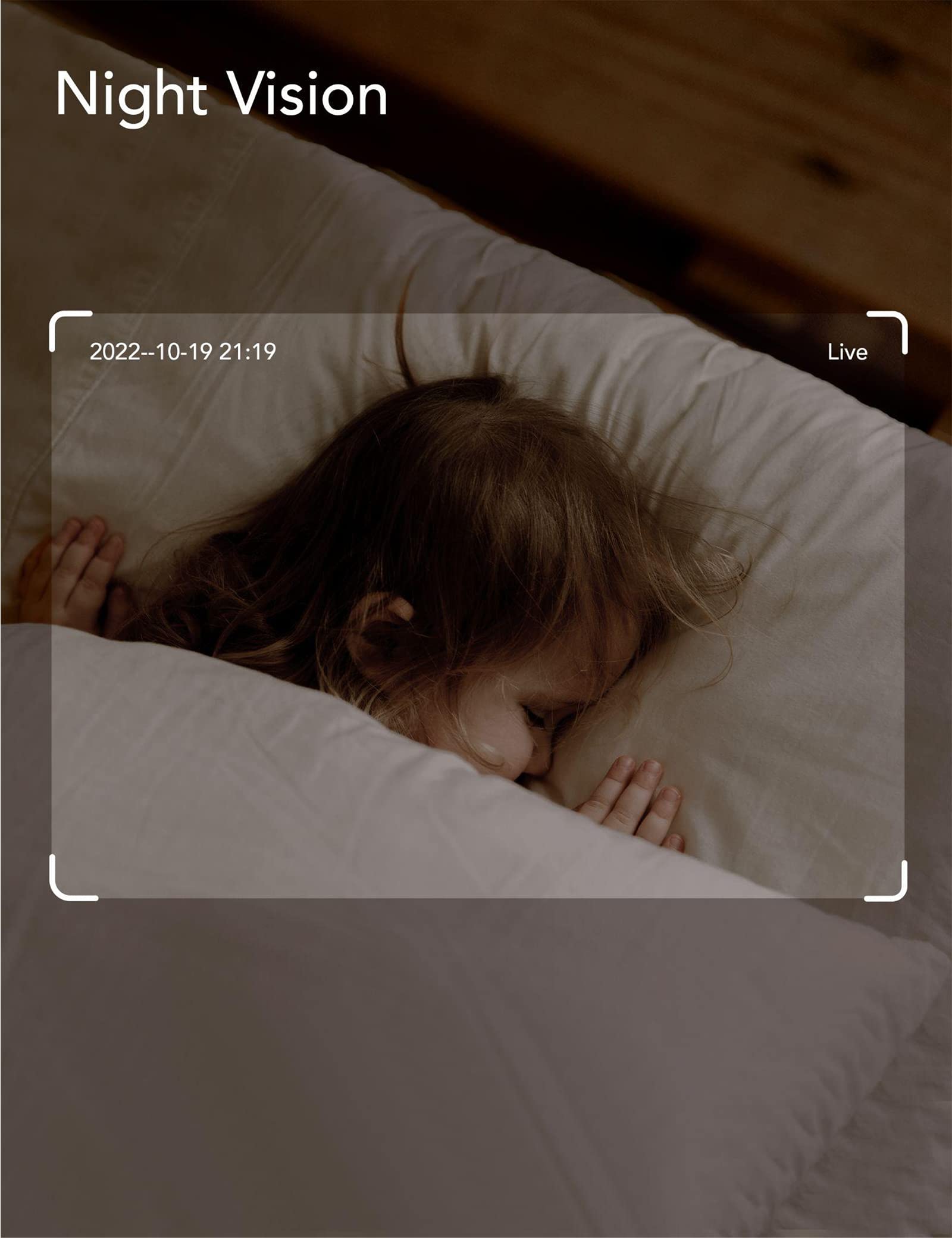 Nooie Baby Monitor storage options with SD and cloud storage visuals
