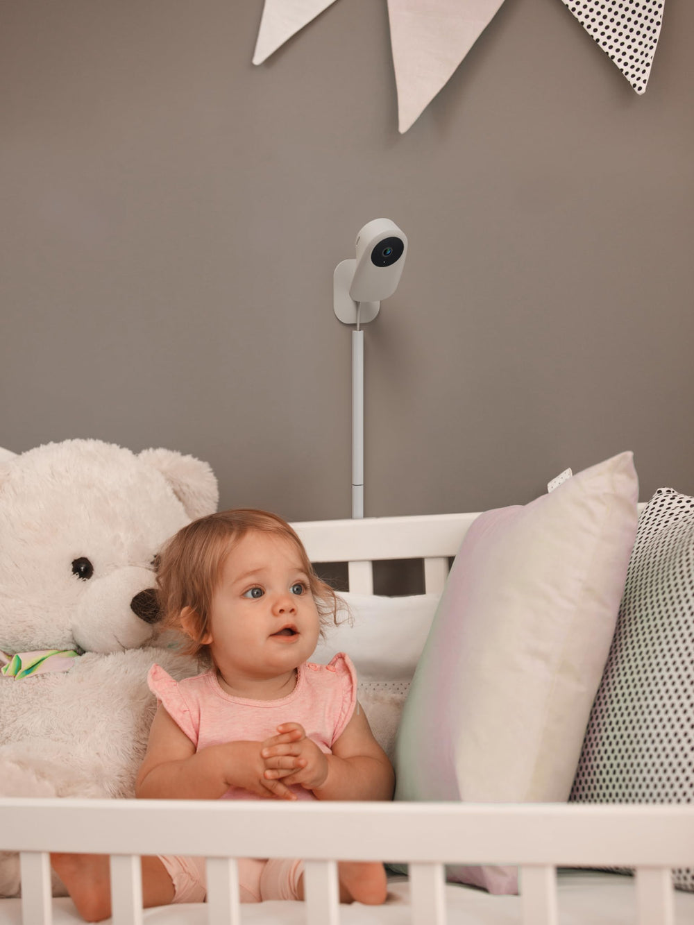 Nooie baby room live feed viewed at a glance