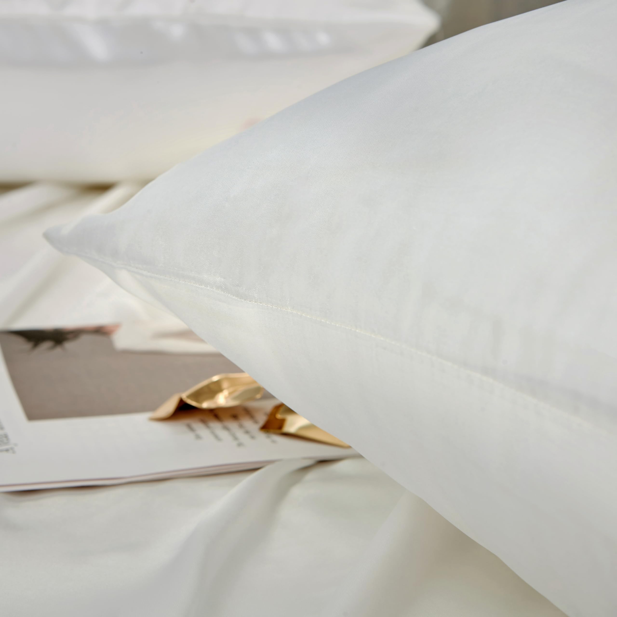 NookZuzu satin pillowcase easy-care: machine wash cold, hang dry