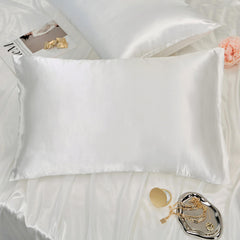 NookZuzu satin pillow case with envelope closure for easy on-off and secure fit