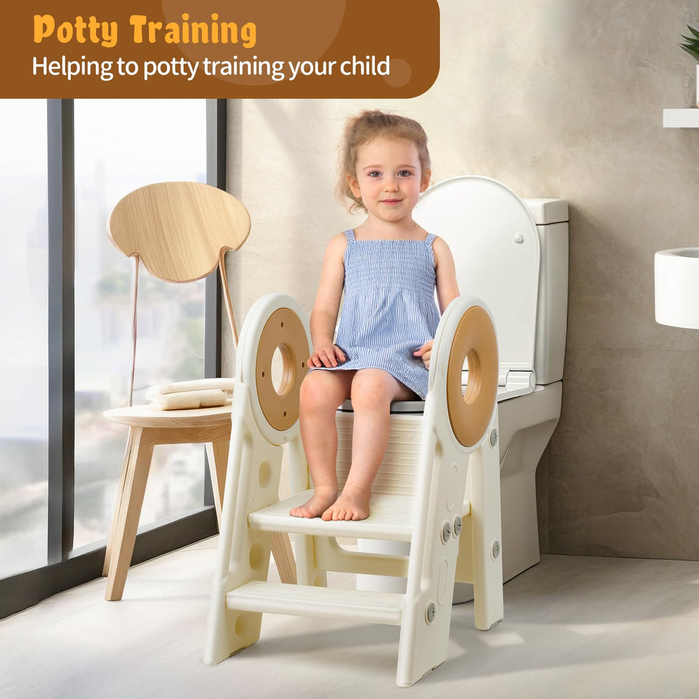 Noonkty foldable stool lightweight-8lbs cream easy to move between rooms.