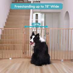 No Pawblems 30-inch tall gate prevents jumping for safer interior spaces