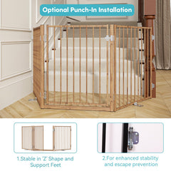 No Pawblems extra-wide 78-inch gate suits large hallways and doors