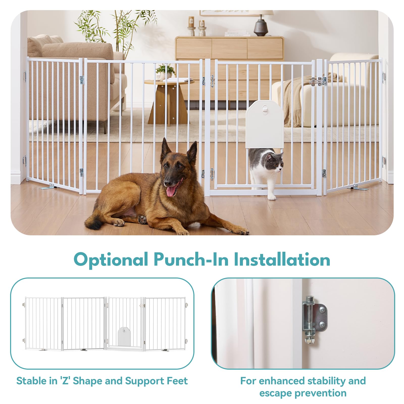 No Pawblems wall-mount option enables more secure installation.