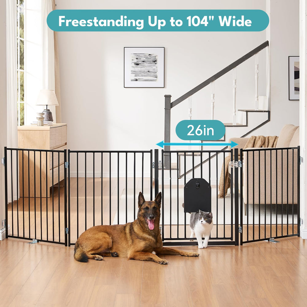 No Pawlems gate wall-mount hardware enables a stable, permanent installation.