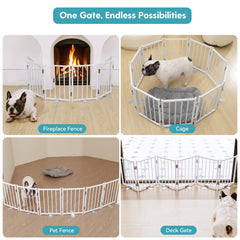 No Pawblems metal gate with sturdy support feet delivers durable stability