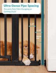No Pawblems Upgraded 55in gap closeup 1.37-inch shows secure spacing for curious paws.