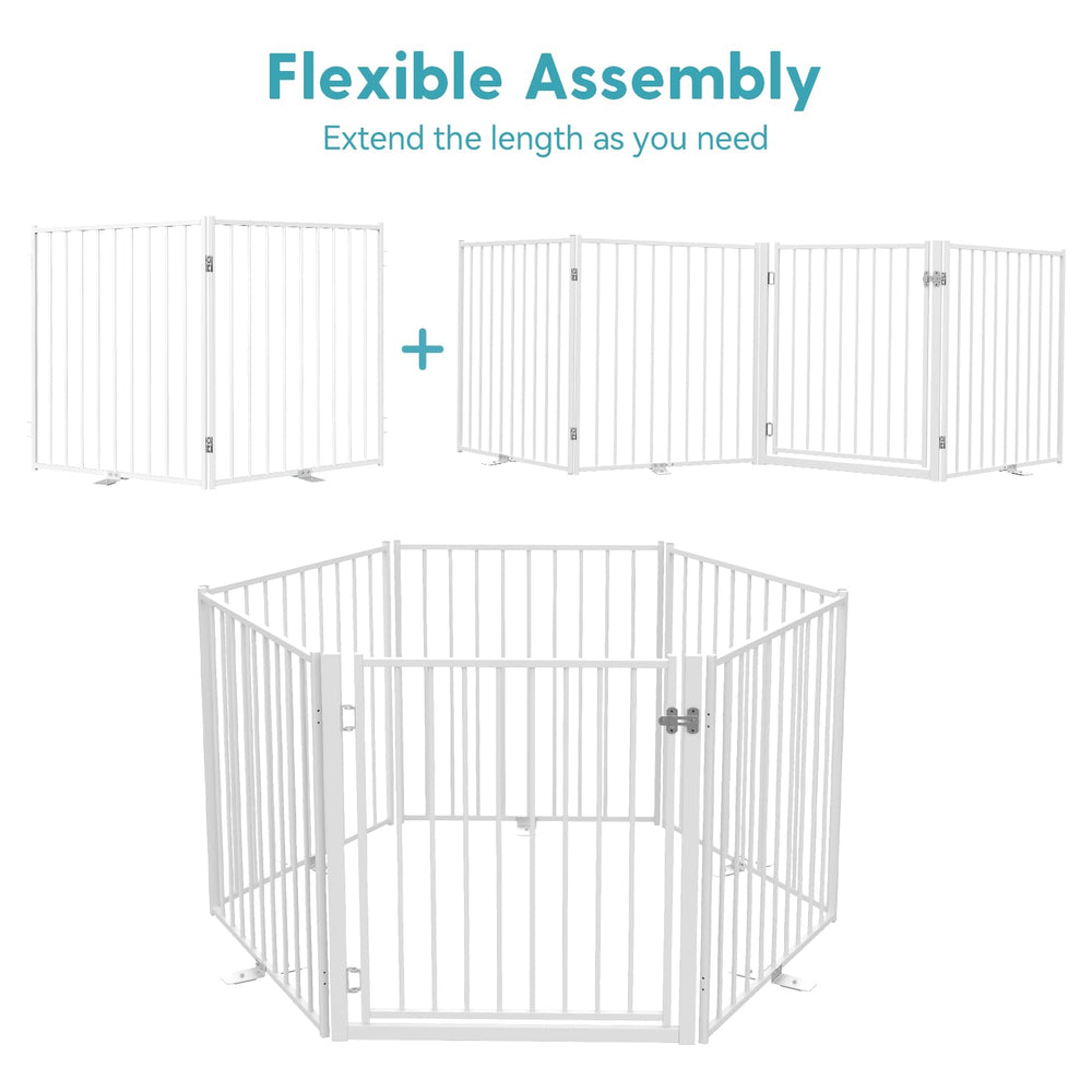 No Pawblems wall-mount option keeps the gate stable in busy spaces.