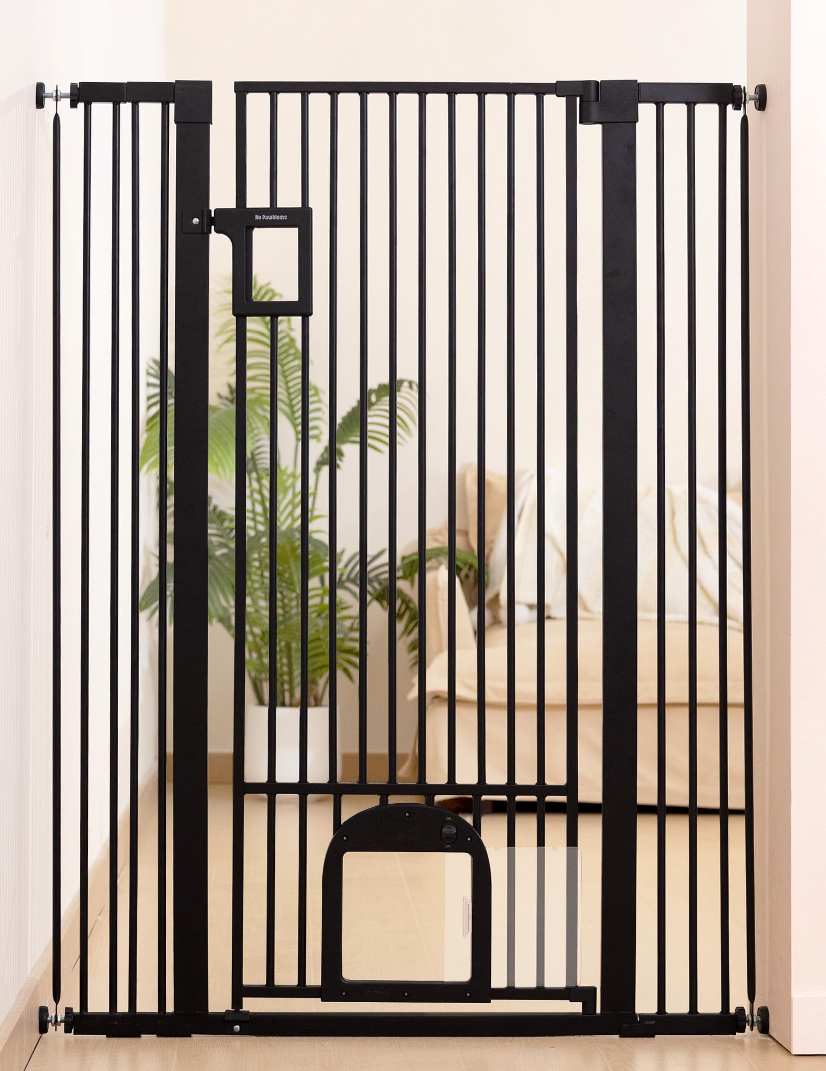 No Pawblems doorway use scenario image for pet-safe hall barriers