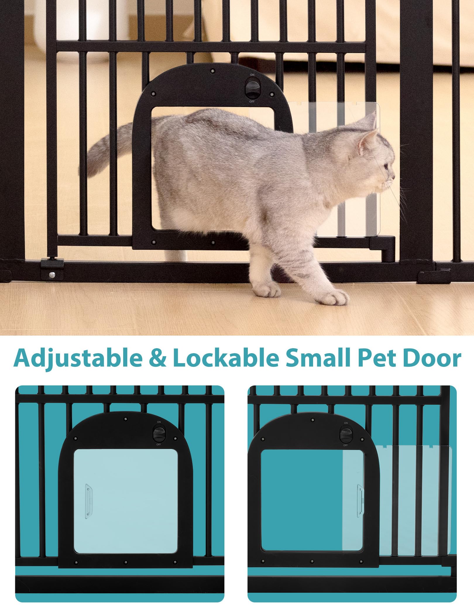 No Pawblems narrow bar spacing detail emphasizes safe escape-proof design