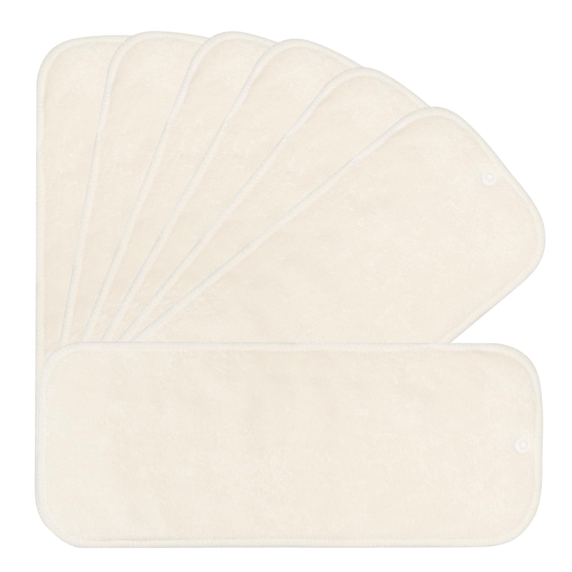 Nora's Nursery 7-pack inserts with snap closure secure inside diaper for leak-free changes