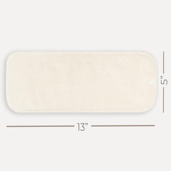 Nora's Nursery liner with soft viscose outer and microfiber inner for gentle, absorbent protection