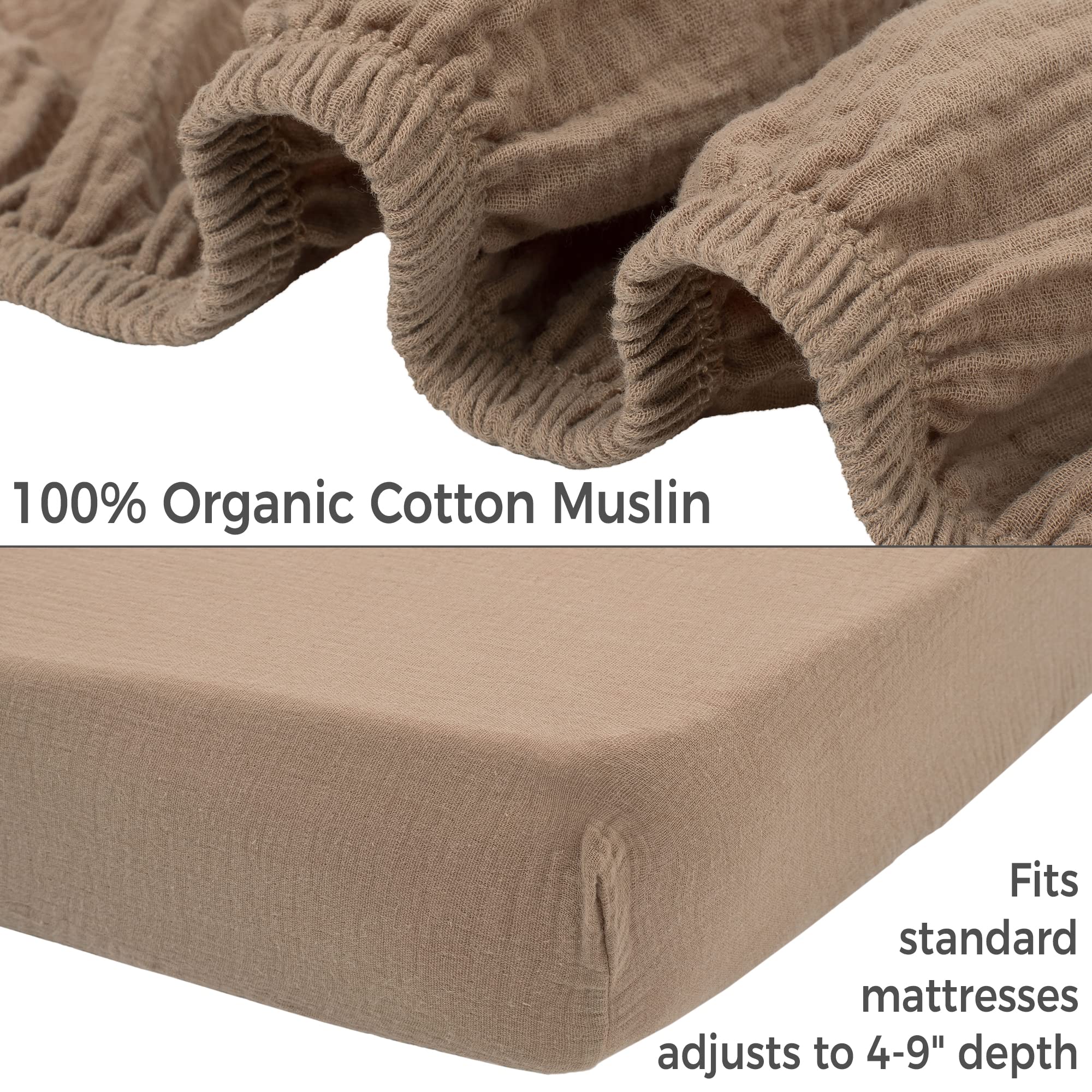 Nora's Nursery crib sheet enhances baby room comfort during nightly routines.