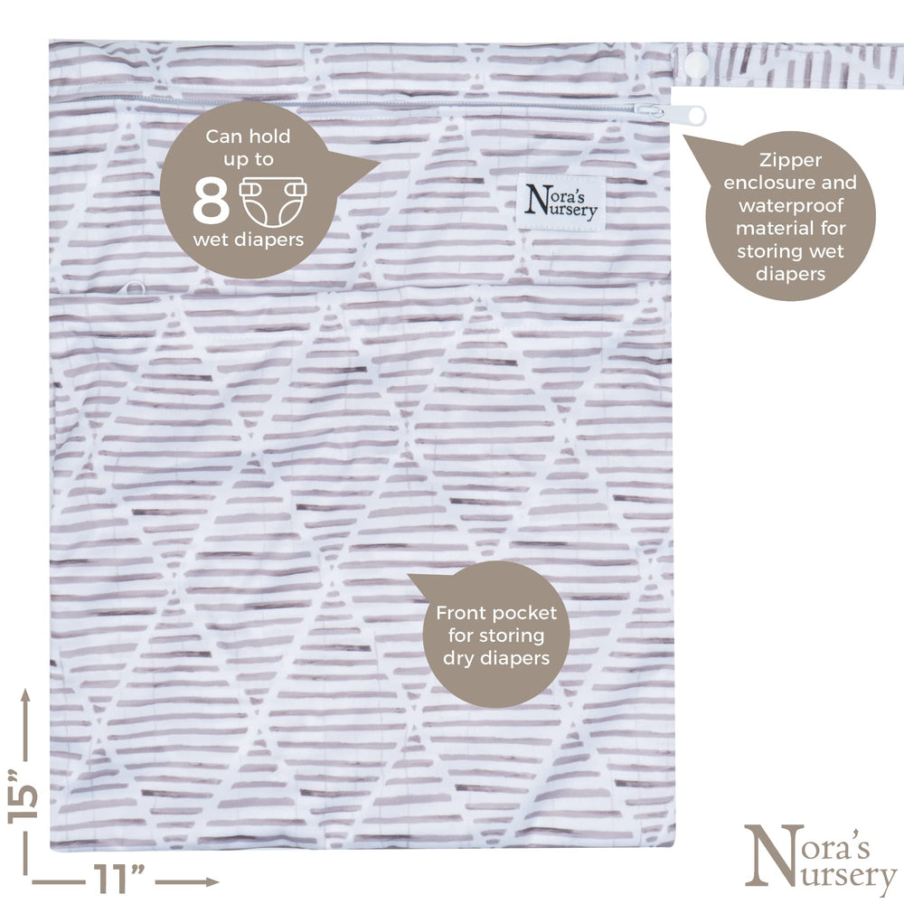 Nora's Nursery adjustable snap closure grows with baby from 10 to 35 lbs.