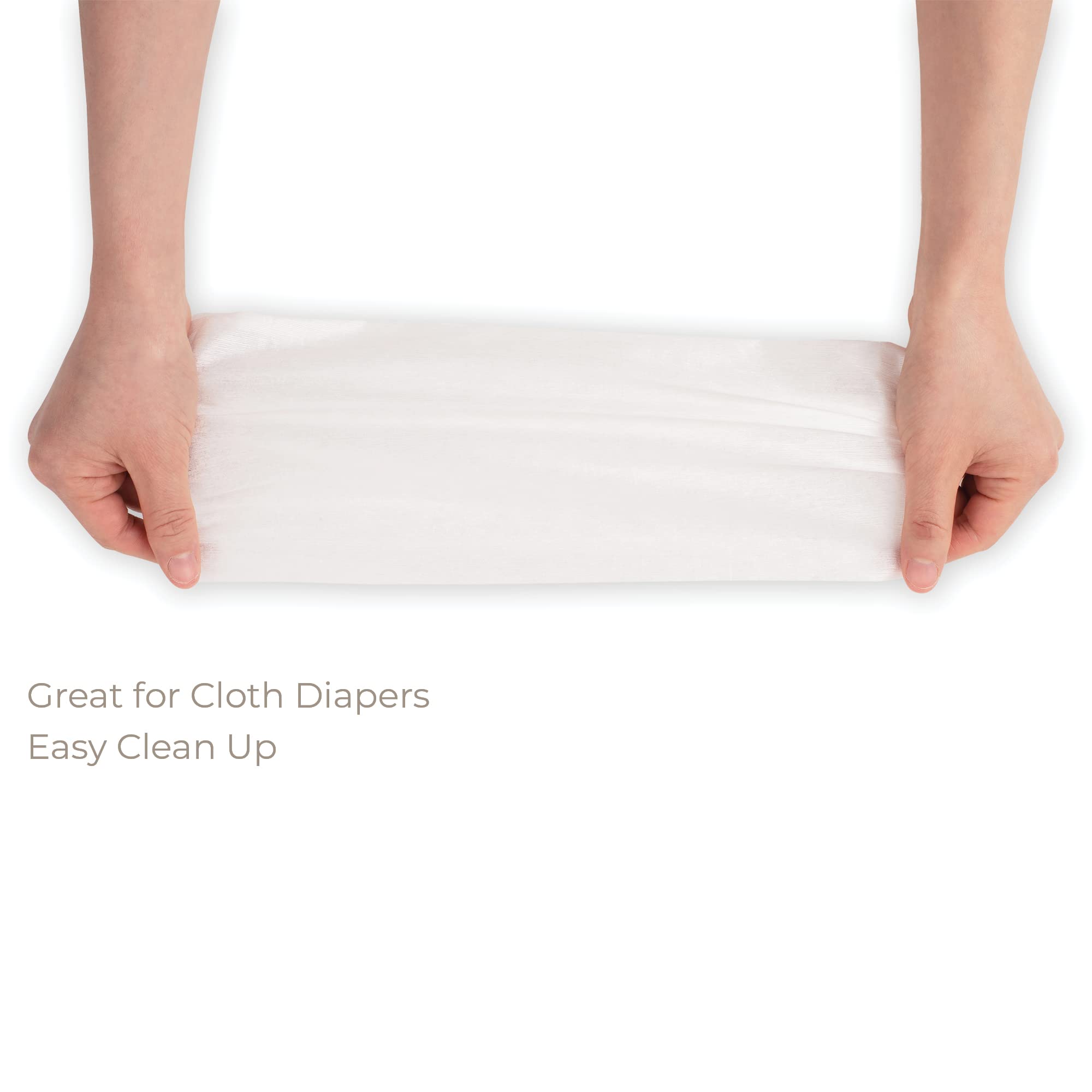 Nora's Nursery diaper liner sheets laid flat, ready for everyday use.