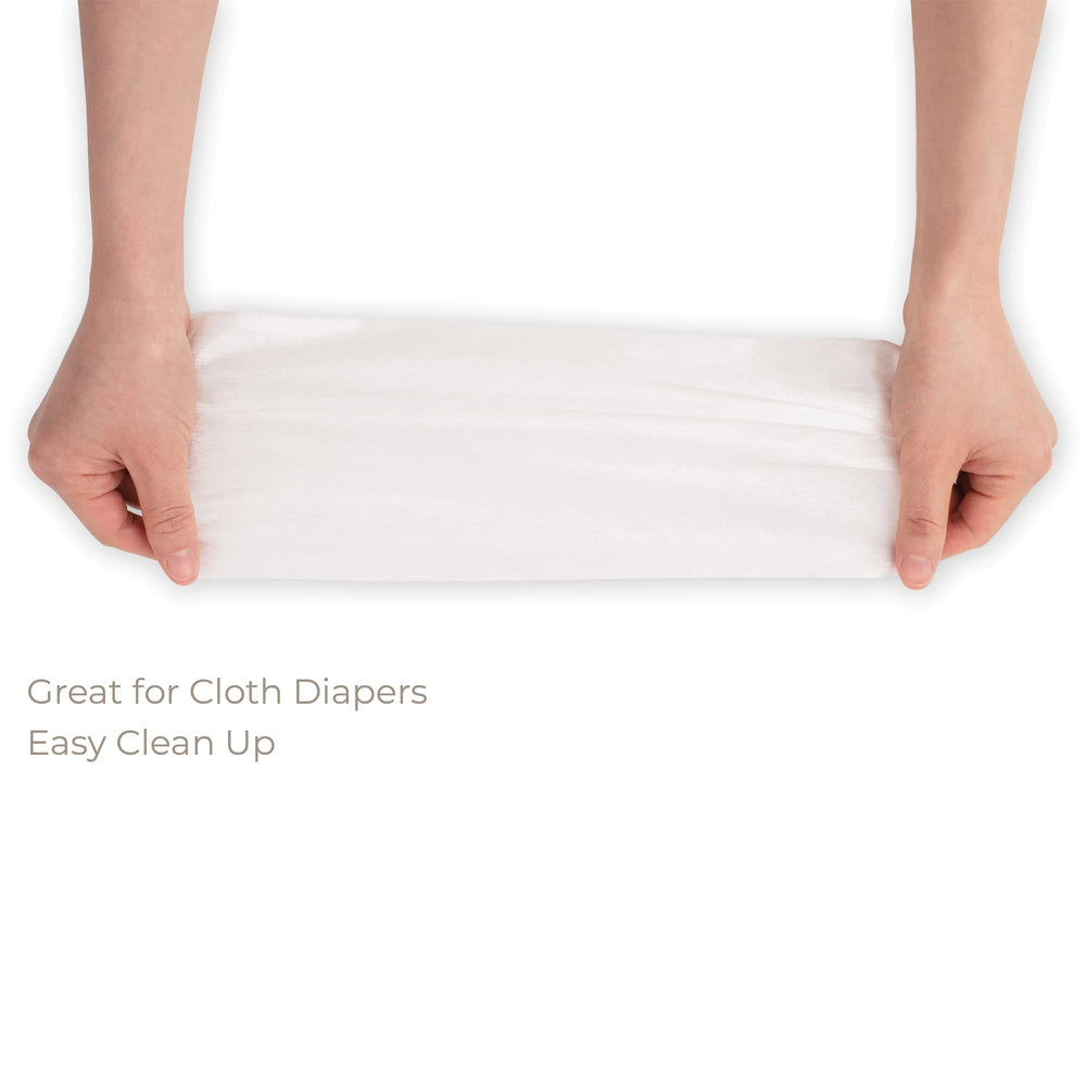 Nora's Nursery diaper liner sheets laid flat, ready for everyday use.