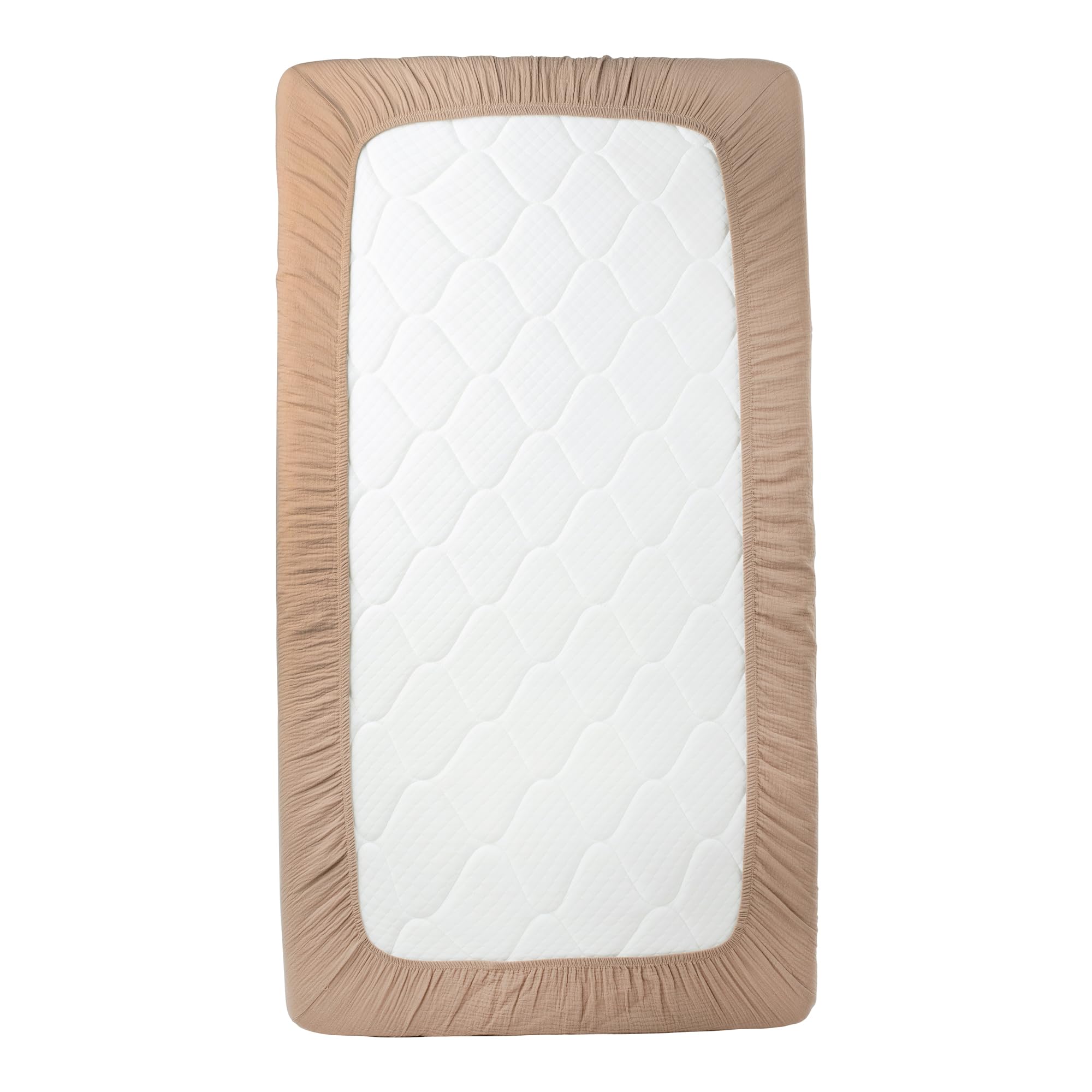 Nora's Nursery easy-care crib sheet remains soft after washing.