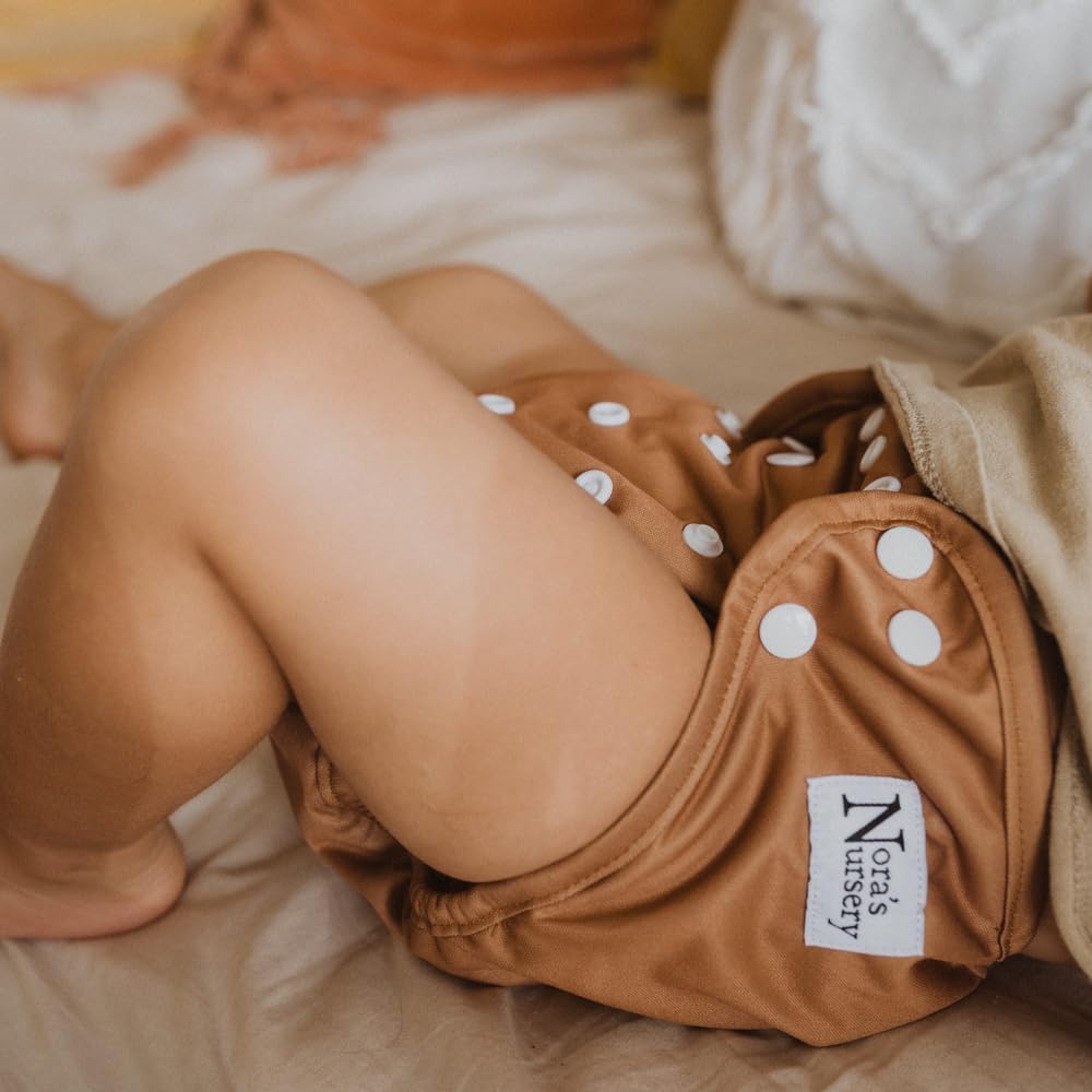 Nora's Nursery reusable fabric option for eco-friendly diapering