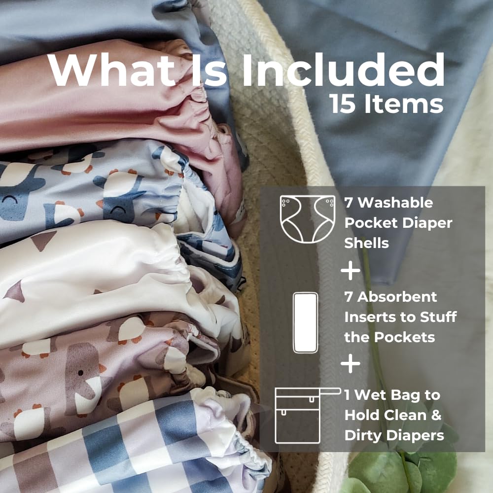 Nora's Nursery inserts (viscose/microfiber) offering reliable absorption.