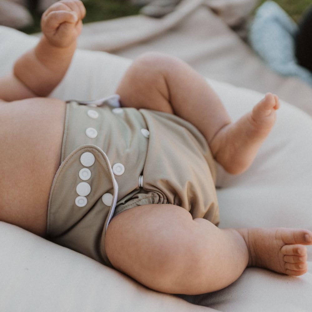 Nora's Nursery machine-washable diapers for simple clean routine