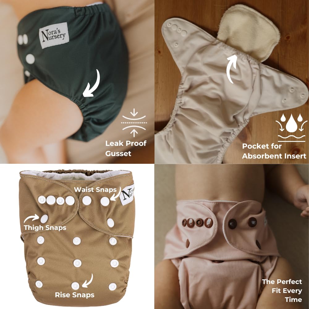 Nora's Nursery machine-washable and quick-drying design for busy laundry days.