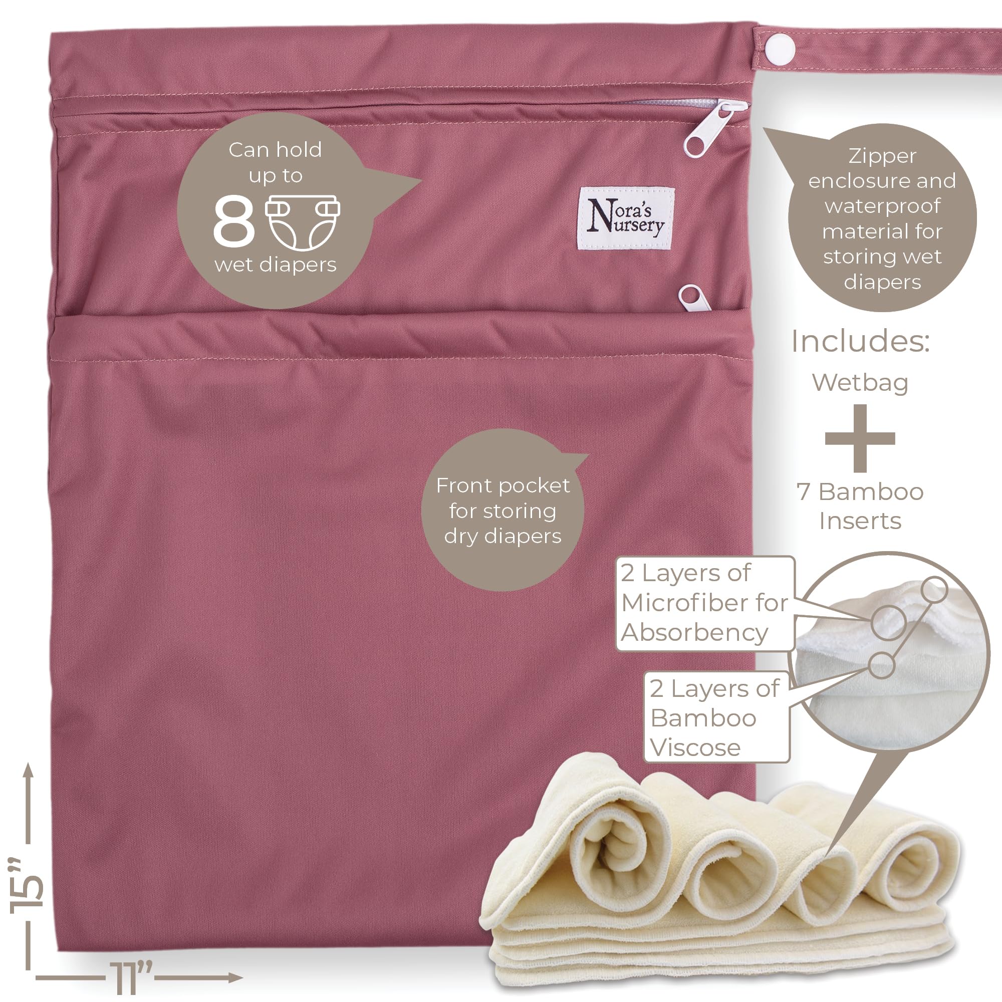 Nora's Nursery microfleece liner close-up highlighting gentle skin touch