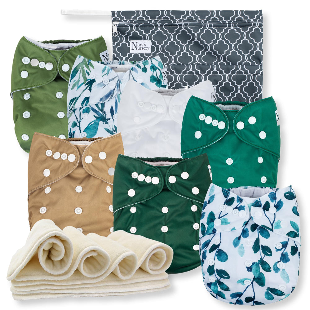 Nora's Nursery Morning Dew diaper pack with adjustable fit for growing babies