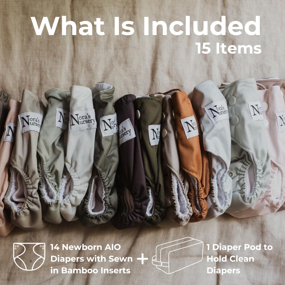 Nora's Nursery cloth diaper interior reveals the dual-layer insert for quick drying.