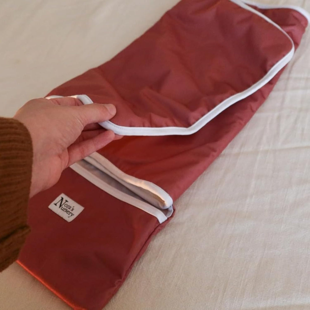 Nora's Nursery changing pad rose machine washable for easy cleaning