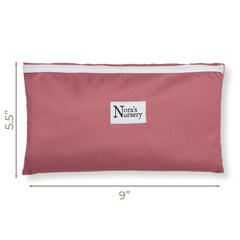 Nora's Nursery changing pad rose waterproof surface for quick cleanup