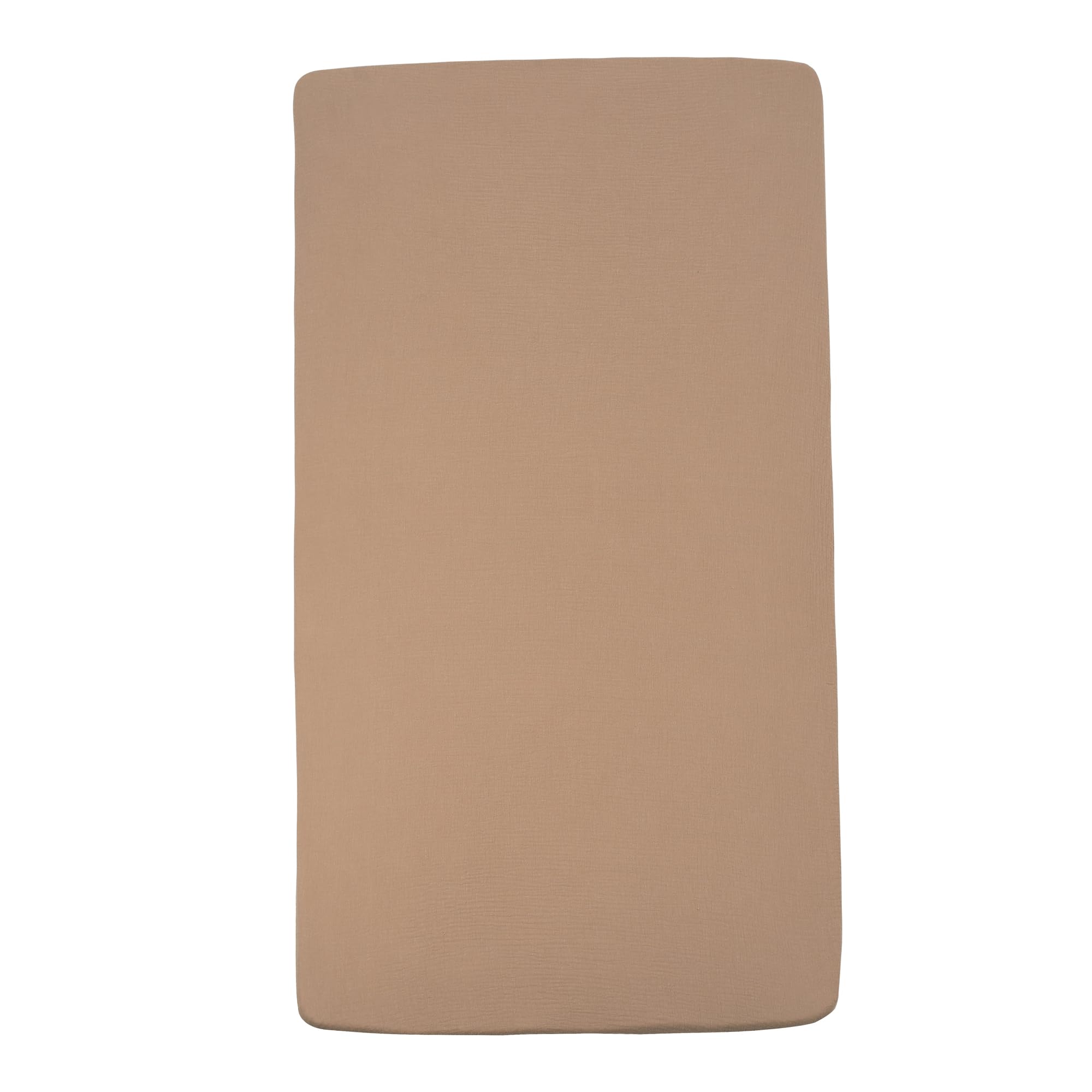 Nora's Nursery Tuscany Brown sheet adds neutral nursery styling to any room.