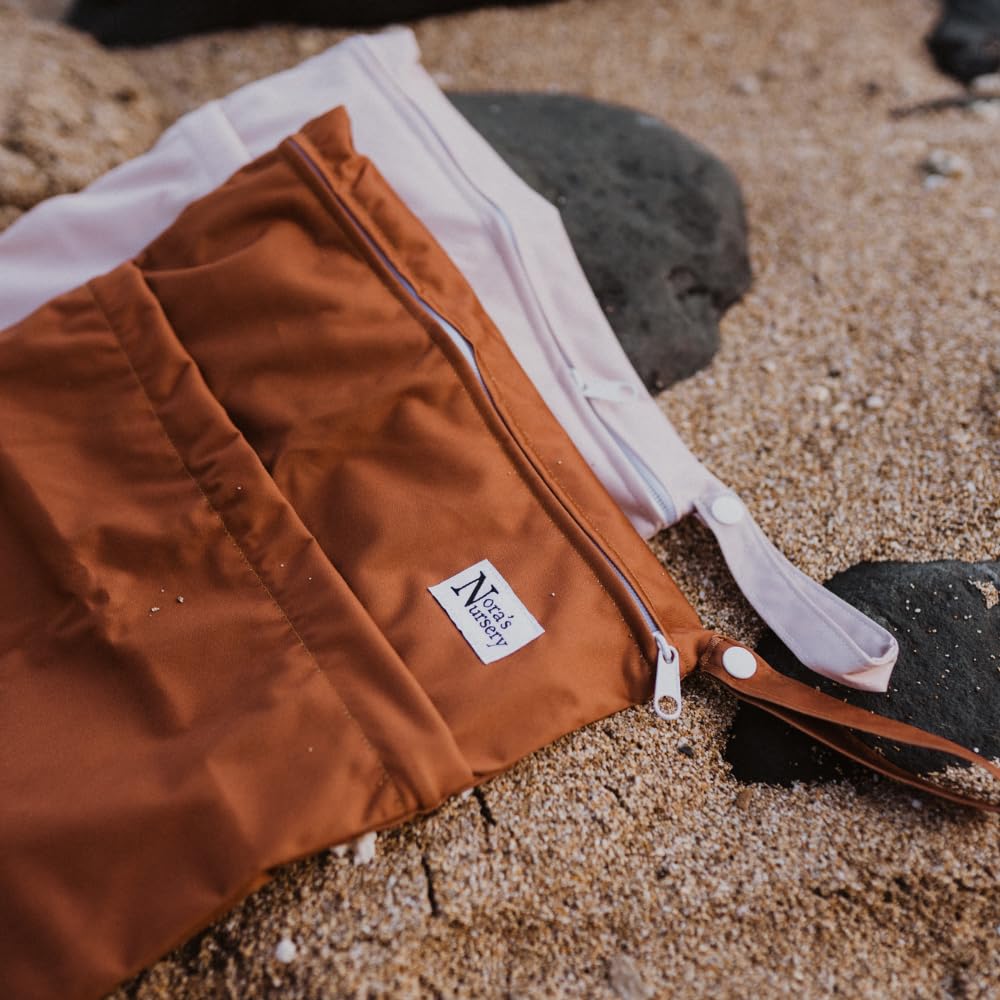 Nora's Nursery wet dry bag comes in a 2-pack for travel and sharing.