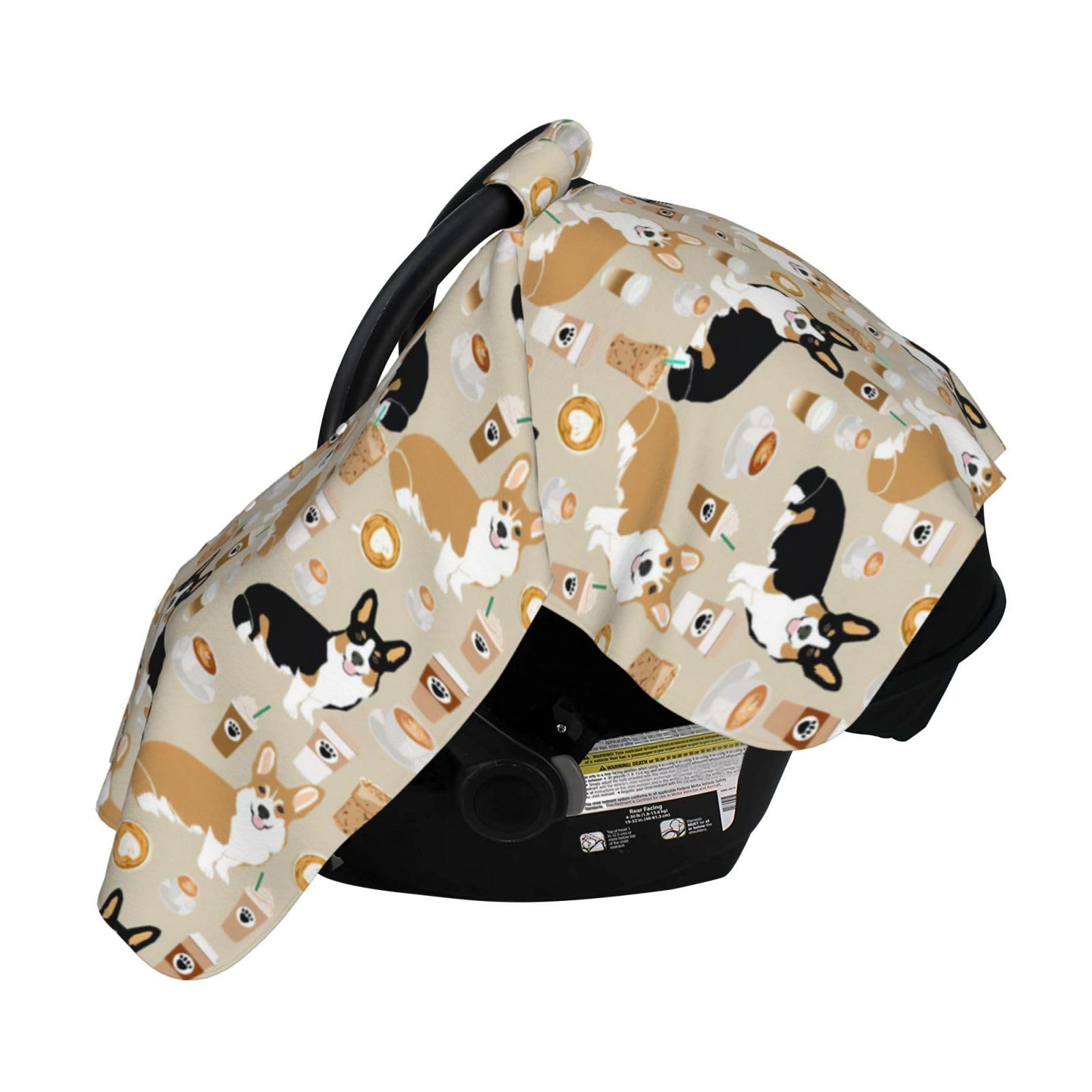 Norchzi Corgi canopy front opening design with four buttons for quick nursing