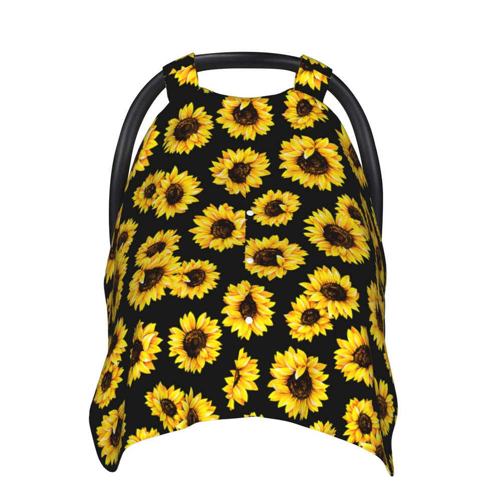 Norchzi sunflower canopy back plush detail highlights soft, baby-friendly fabric.