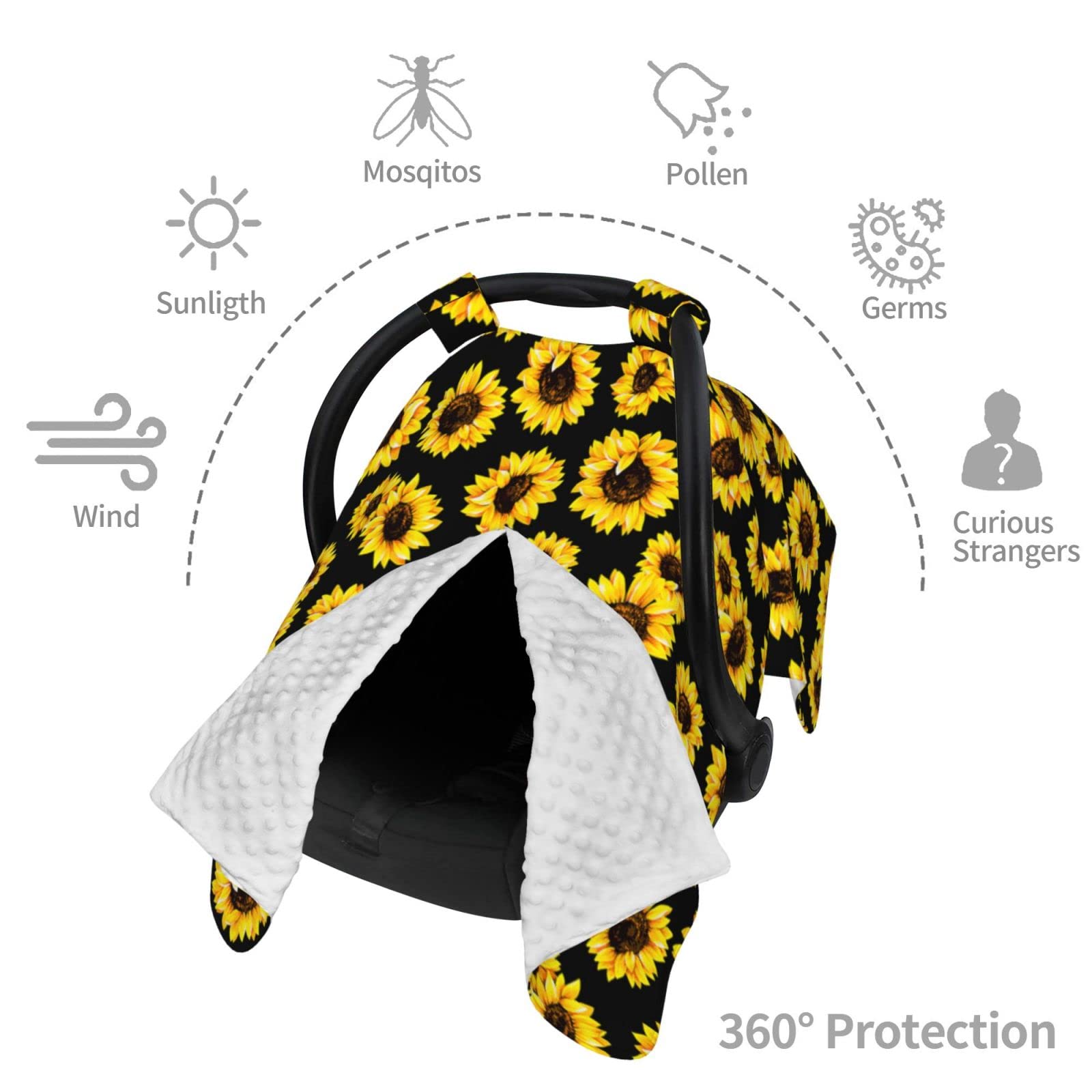 Norchzi sunflower canopy care instructions suggest gentle washing for longevity.