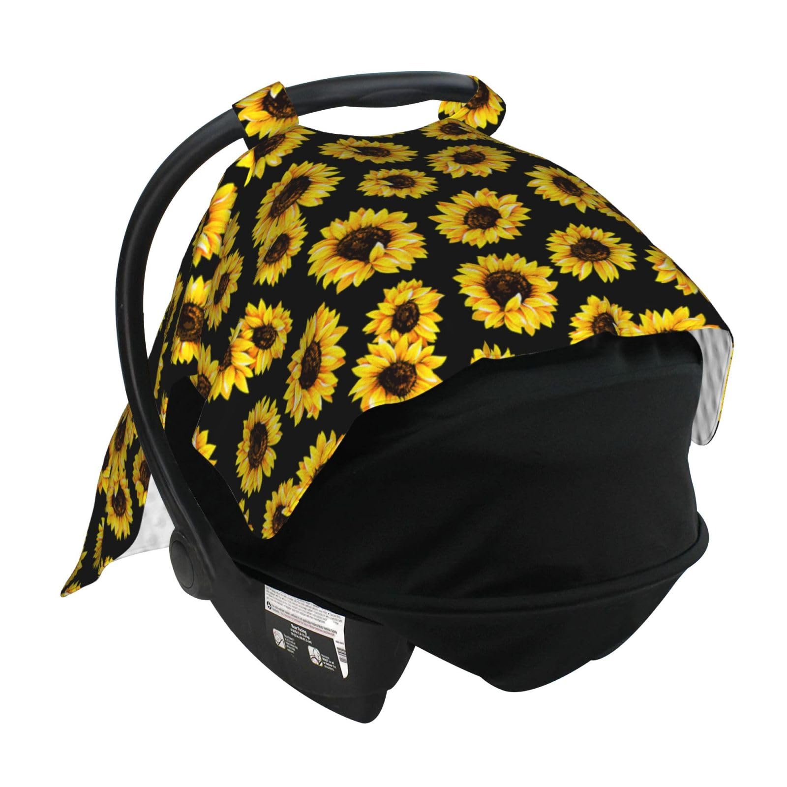 Norchzi sunflower canopy side-use demonstrates versatile protection while on the go.