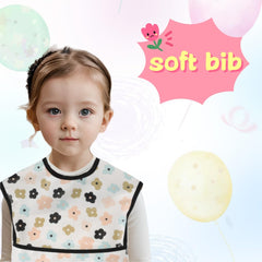 norinori baby bib shows 10cm 3D pocket for clothing protection