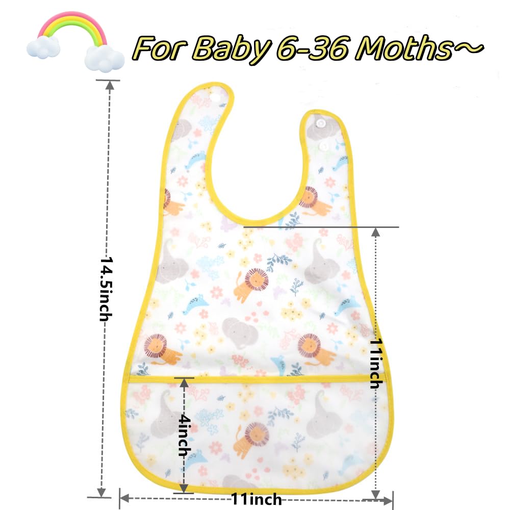 Norinori four-pack bibs for busy families and clean meals