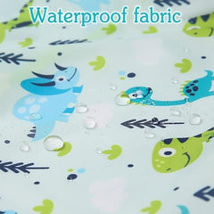 norinori baby bib large-pocket open view demonstrates spill-catching efficiency