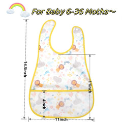 norinori baby bib soft fabric emphasizes gentle touch against delicate skin.