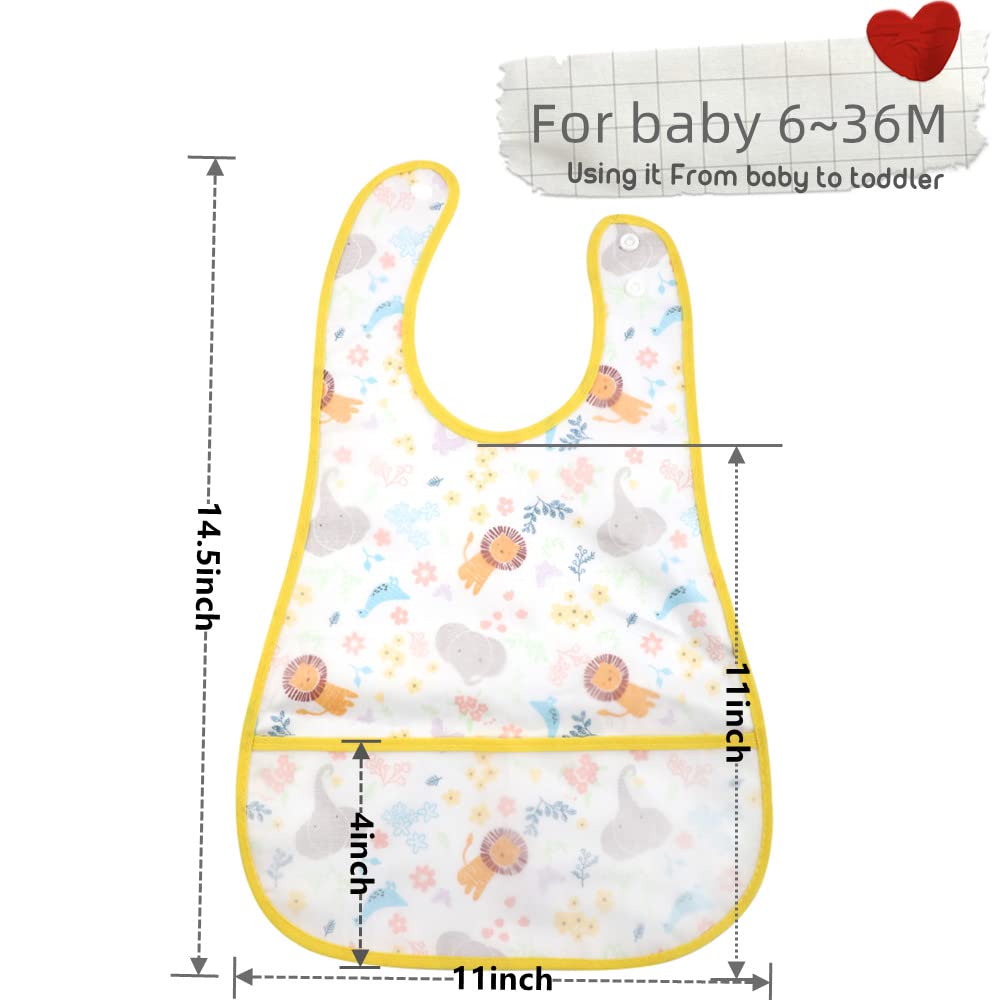 norinori wash-and-go bib detail highlights machine washable and quick rinse convenience