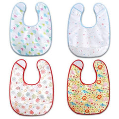 norinori baby bib waterproof front view shows lightweight spill-ready design