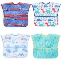 norinori baby bib waterproof front view protects outfits during meals.