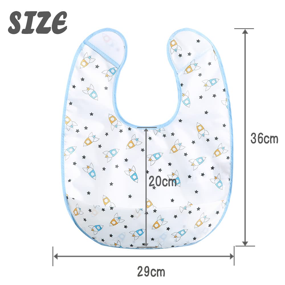norinori baby bib worn during mealtime helps contain crumbs