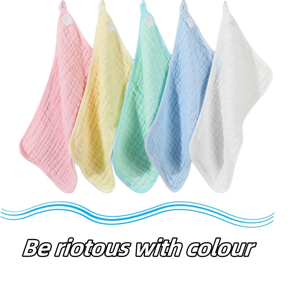 Norinori muslin burp cloths pre-washed to boost absorption and reduce shrinkage.