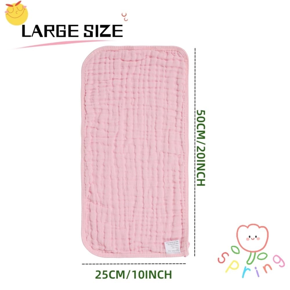Norinori burp cloths are gentle on sensitive baby skin for daily use.